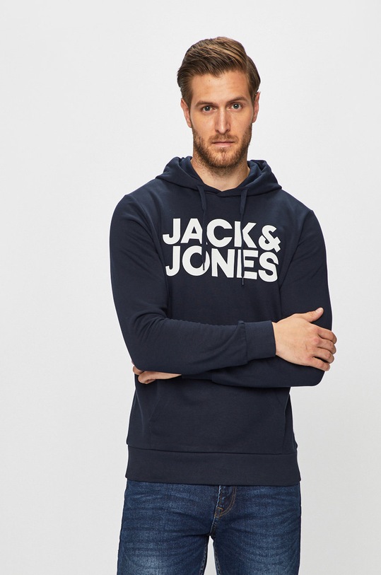 Jack & Jones Bluza nadruk granatowy 12152840