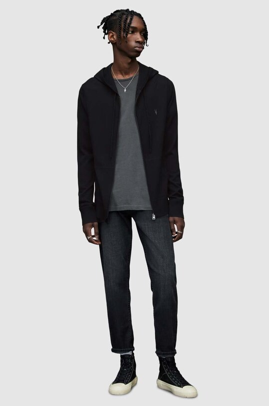 Одежда AllSaints - Кофта Mode Merino Zip Hood MK130D чёрный