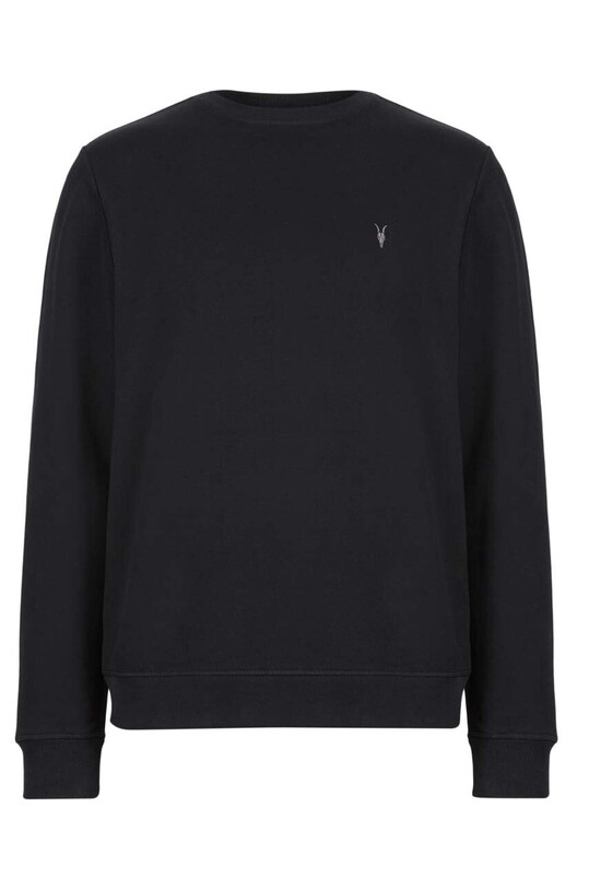 AllSaints - Bluza Raven Crew MF048K negru
