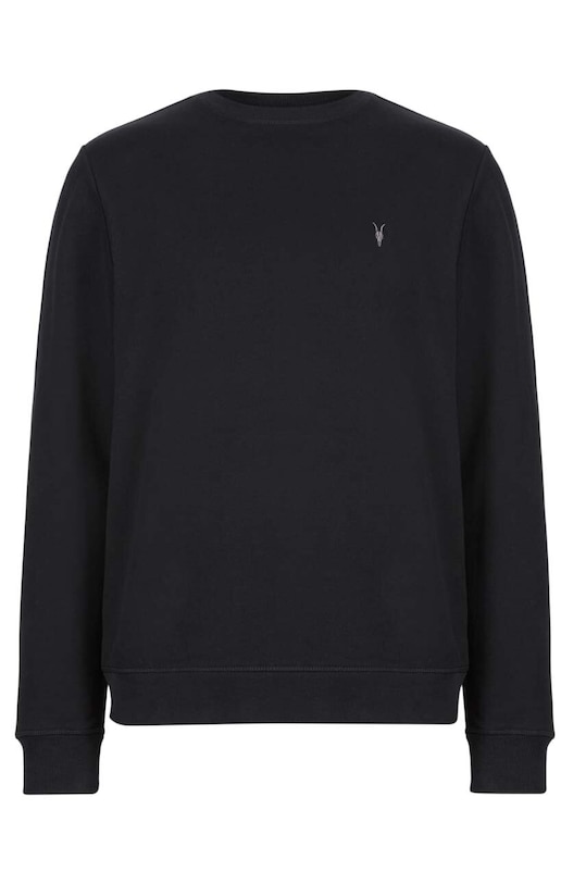 AllSaints - Bluza Raven Crew MF048K negru