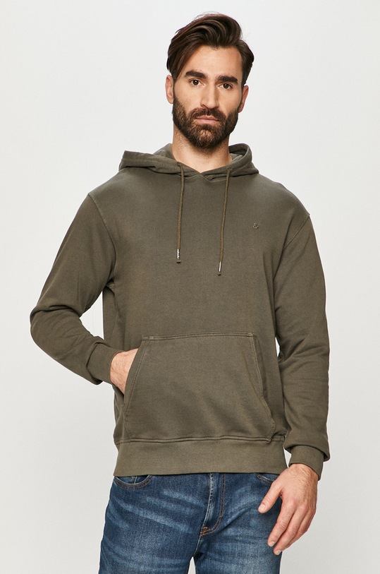 Jack & Jones - Mikina bavlna zelená 12174457