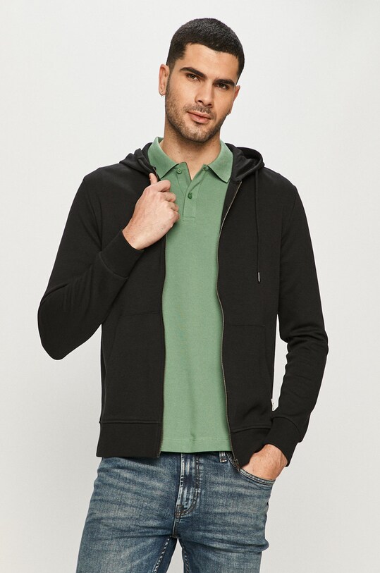 Jack & Jones - Majica s kapuljačom crna 12181901