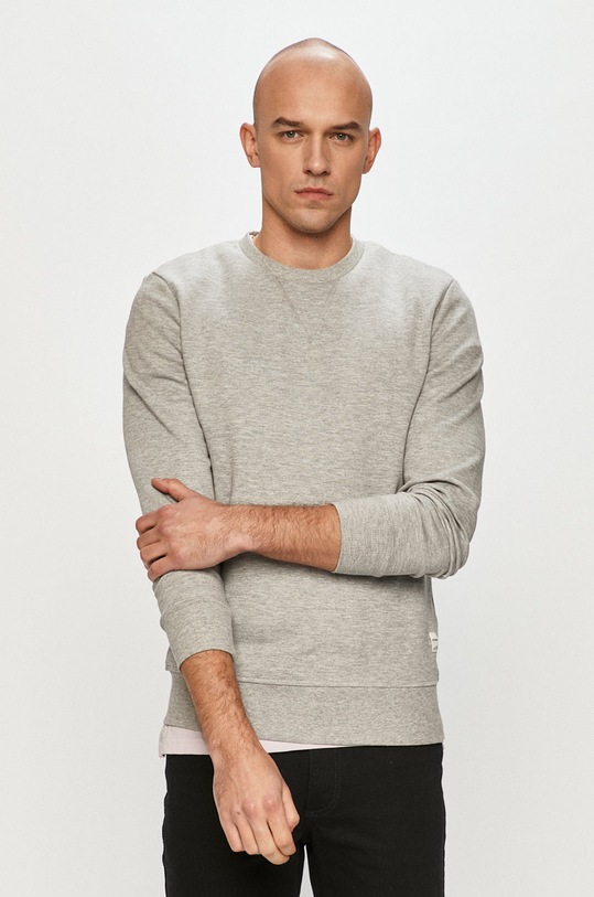 Jack & Jones - Majica bez kapuljače siva 12181903