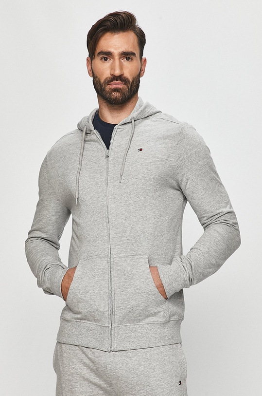 Tommy Hilfiger - Hanorac de bumbac uni gri UM0UM01611.NOS