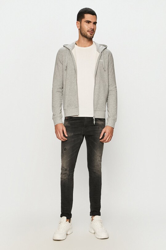 Armani Exchange Bluză 8NZM95.ZJKRZ gri AA00