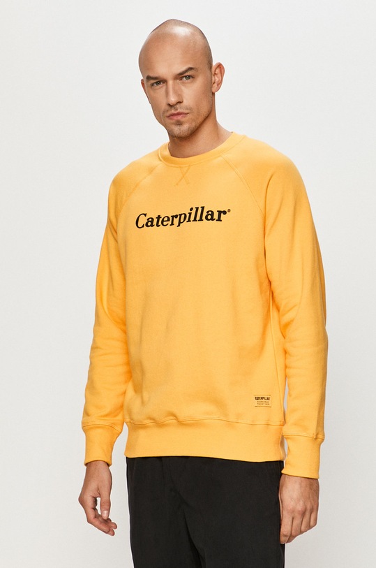 Caterpillar - Bavlněná mikina bez kapuce žlutá 2910460.12405