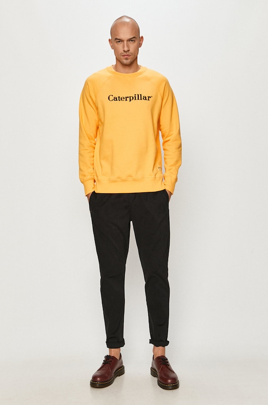 CAT Footwear hanorac de bumbac 2910460.12405 galben AA00