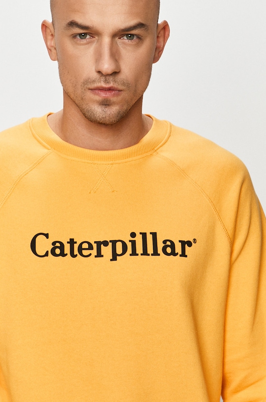 CAT Footwear hanorac de bumbac galben 2910460.12405