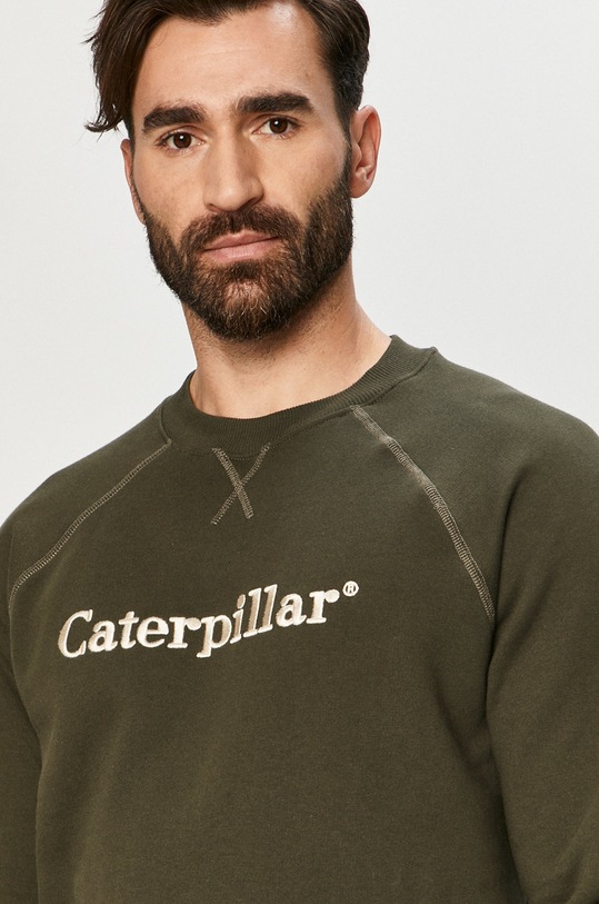 Caterpillar - Bluza bawełniana zielony 2910462.12404