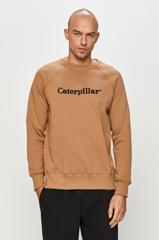 CAT Footwear - Bavlnená mikina bavlna béžová 2910462.11868