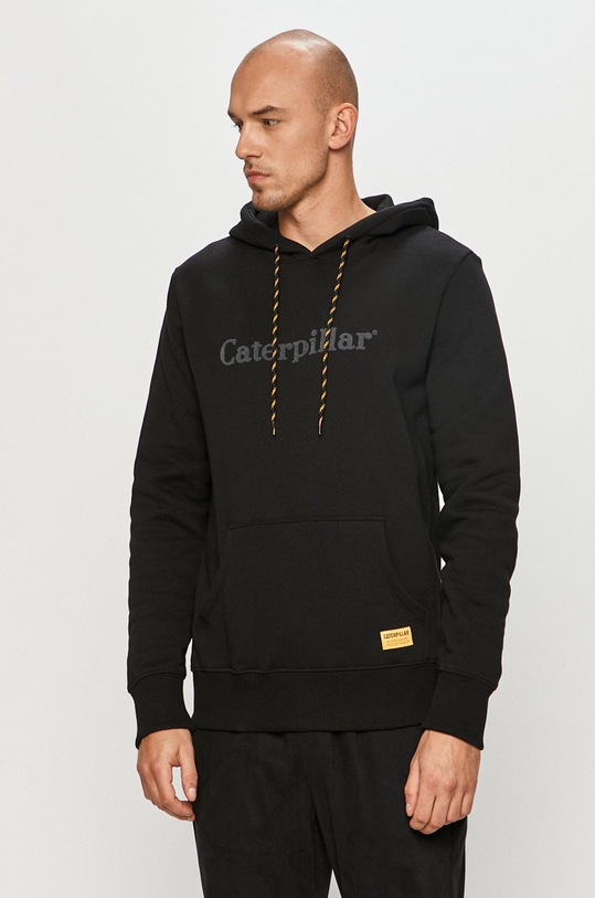 Caterpillar - Hanorac de bumbac imprimeu negru 2910467.10158