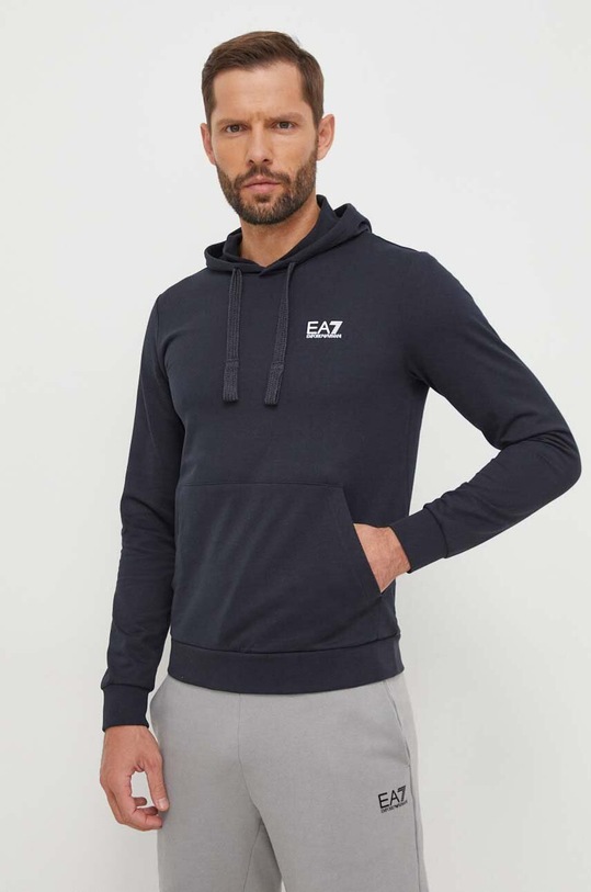 EA7 Emporio Armani hanorac de bumbac uni bleumarin 8NPM04.PJ05Z