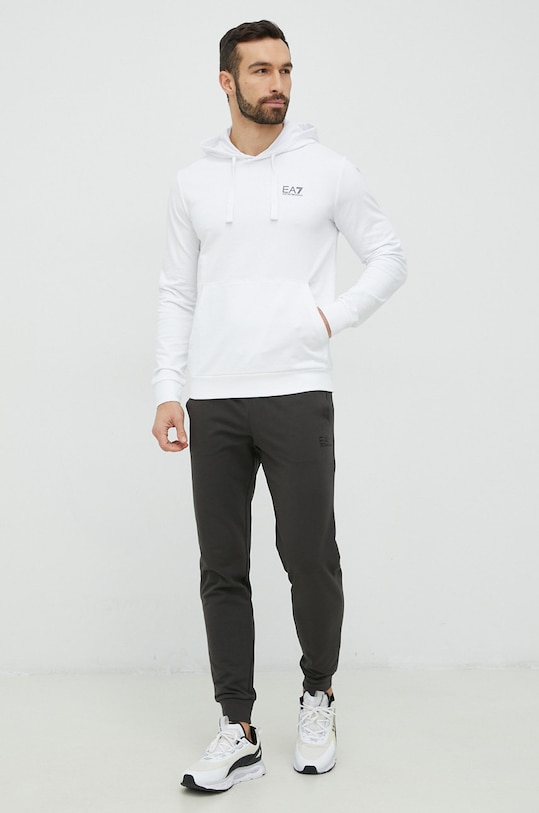 EA7 Emporio Armani bluza bawełniana 8NPM04.PJ05Z biały AA00