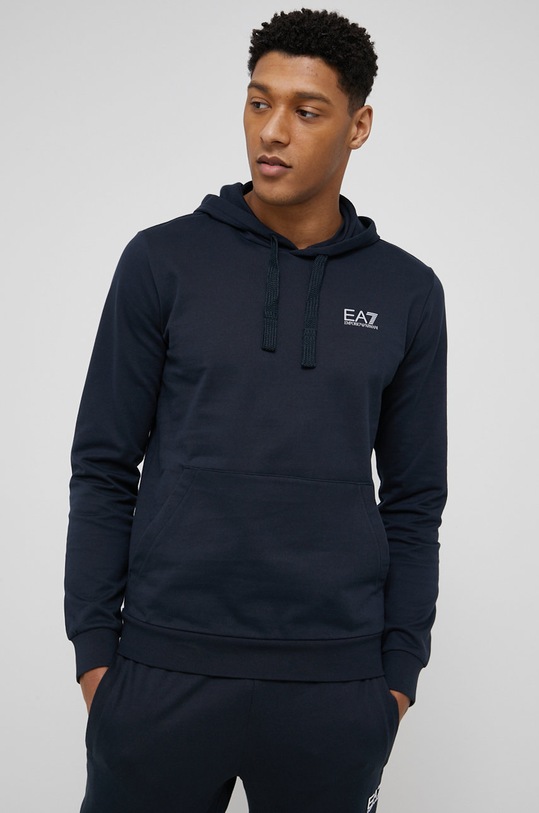 Bavlnená mikina EA7 Emporio Armani bavlna tmavomodrá 8NPM04.PJ05Z