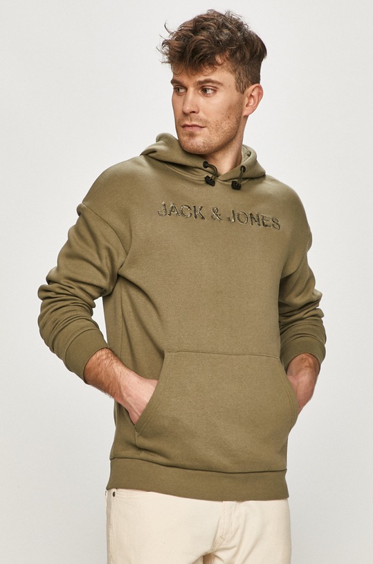 Jack & Jones - Mikina s kapucí zelená 12187320
