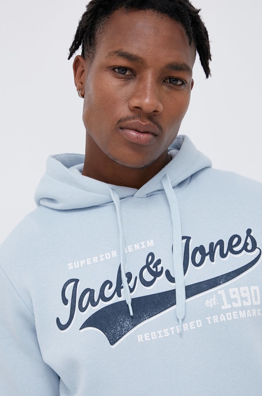 Jack & Jones Bluza z kapturem niebieski 12189736