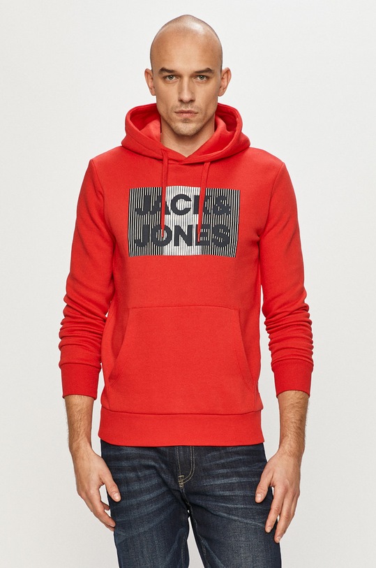 Jack & Jones - Bluza bawełniana czerwony 12152840.