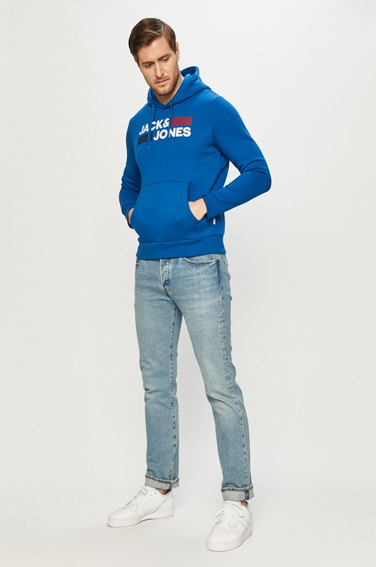 Jack & Jones - Bluza bawełniana 12152840. niebieski AA00