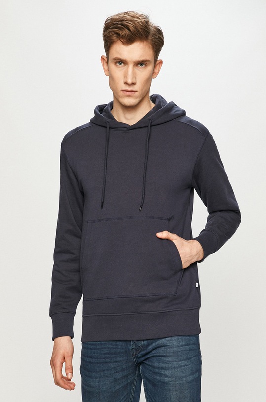 Selected Homme - Bavlnená mikina bavlna tmavomodrá 16077368