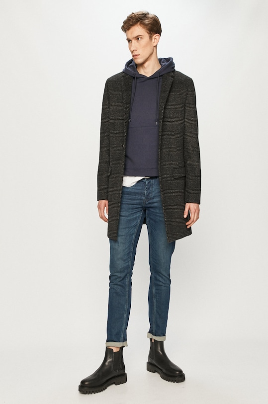 Selected Homme - Bavlnená mikina 16077368 tmavomodrá AA00