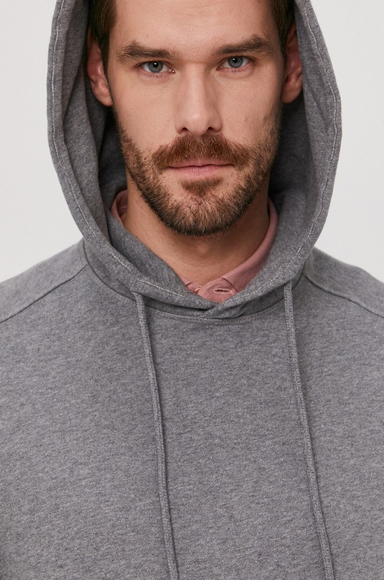 Selected Homme - Hanorac de bumbac 16077368 gri