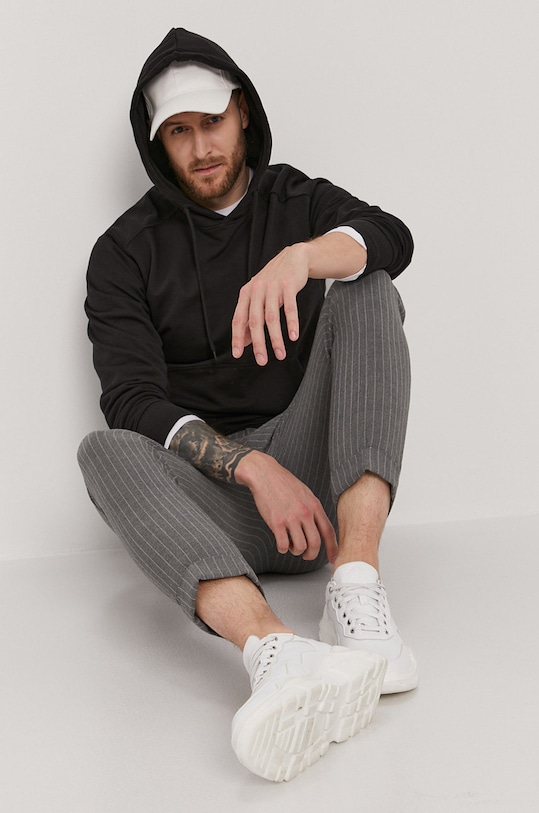 Selected Homme - Bavlnená mikina čierna 16077368