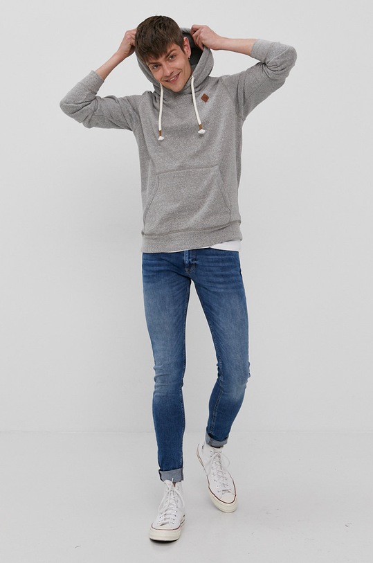 Mikina Jack & Jones 12186763 sivá AA00