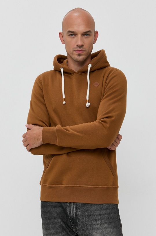 Jack & Jones - Bluza z kapturem brązowy 12186763