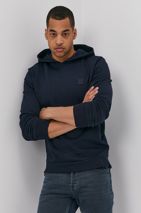 Mikina Premium by Jack&Jones s kapucňou tmavomodrá 12188033
