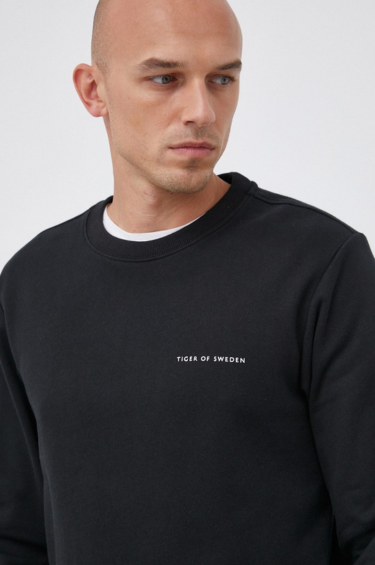 Tiger Of Sweden Bluza bawełniana bawełna czarny T69341011Z
