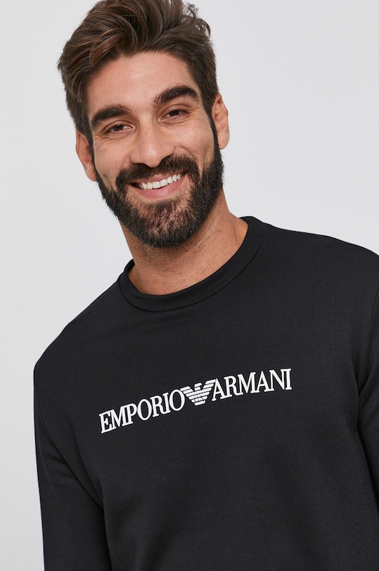 Emporio Armani felső nyomtatásos fekete 8N1MR6.1JRIZ