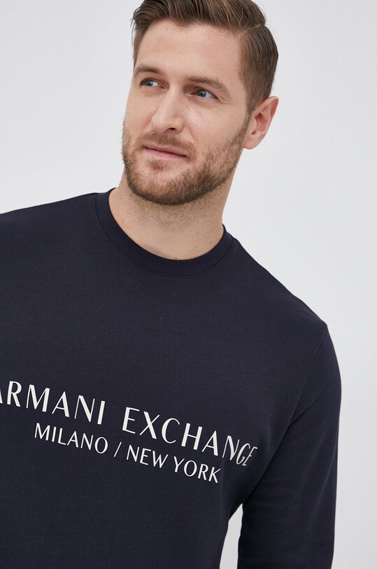 Хлопковая кофта Armani Exchange тёмно-синий 8NZM88.ZJKRZ.NOS
