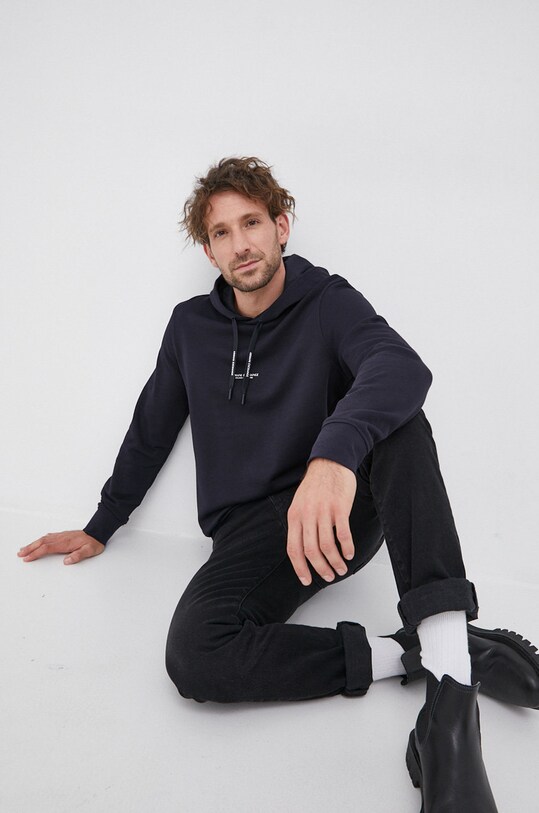 Кофта Armani Exchange с капюшоном тёмно-синий 8NZM94.ZJKRZ.NOS
