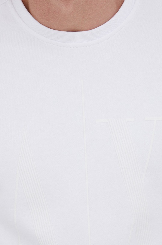 Armani Exchange Bluza bawełniana 8NZMPD.ZJ1ZZ.NOS 8NZMPD.ZJ1ZZ.NOS biały