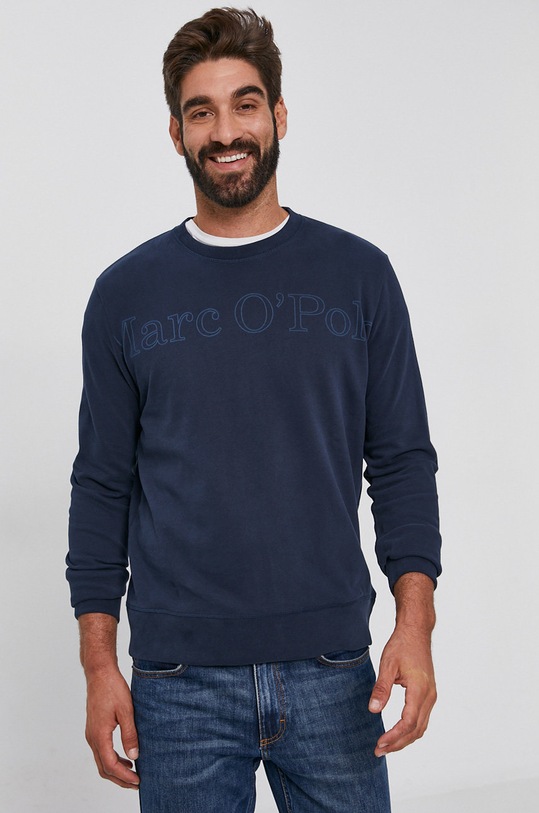 Marc O'Polo Bluza nadruk granatowy M28406154040