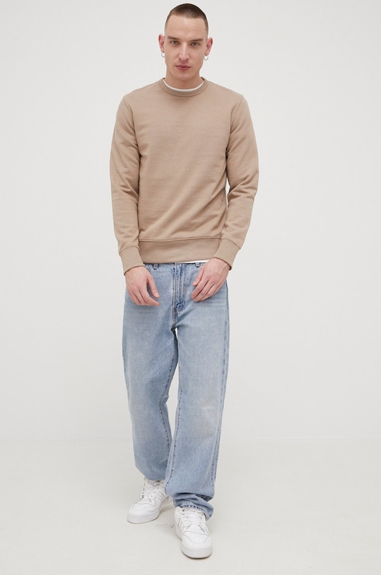 Jack & Jones Bluza bawełniana 12190575.Crockery beżowy AA00