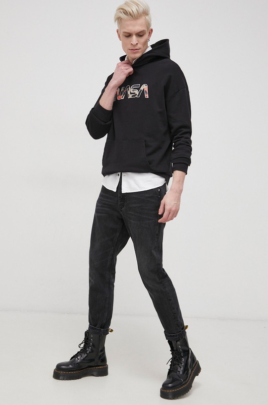 Pamučna dukserica Only & Sons pamuk crna 22021871.Black