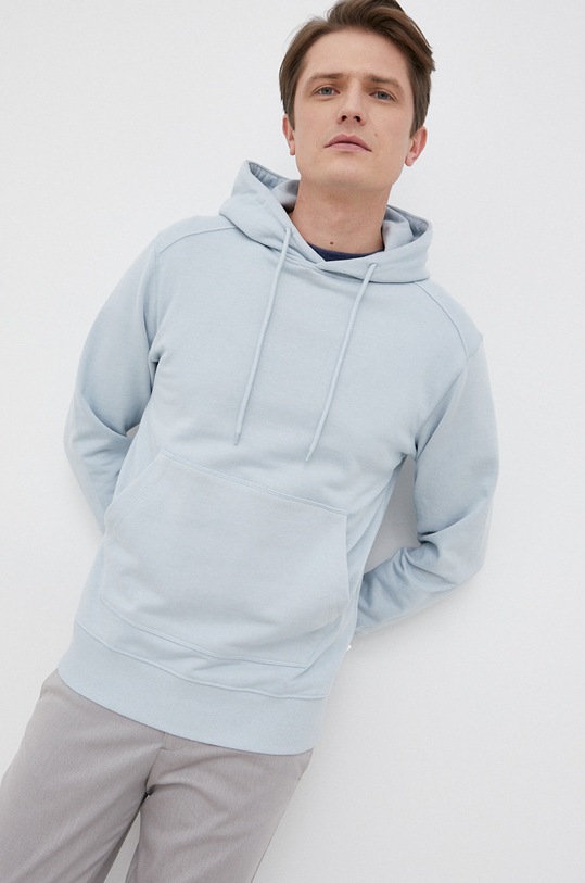 Selected Homme bluza bawełniana bawełna niebieski 16077368.CelestialB