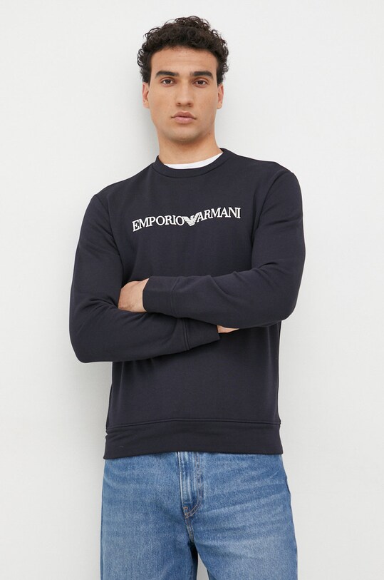Emporio Armani felpa senza blu navy 8N1MR6.1JRIZ.NOS