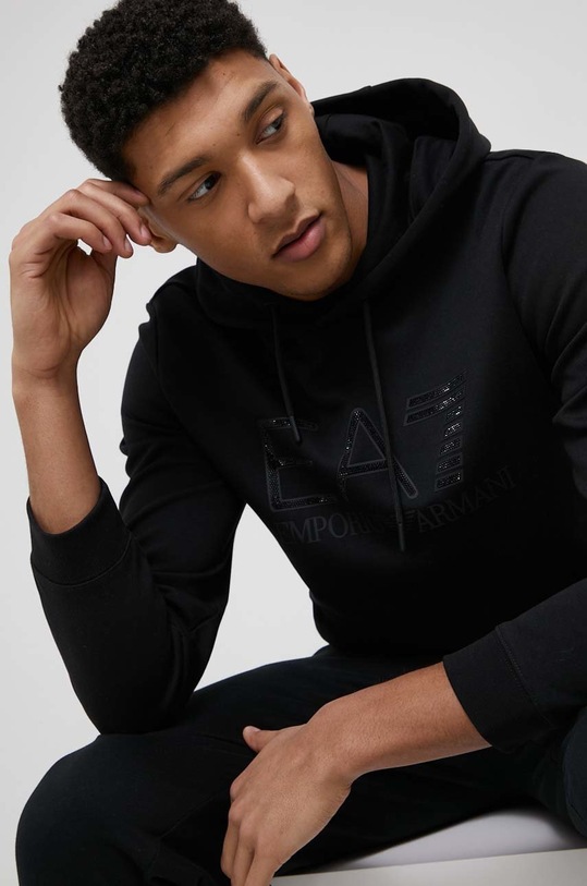 Mikina EA7 Emporio Armani černá 3LPM91.PJARZ.NOS