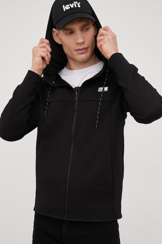 Jack & Jones bluza z kapturem czarny 12204926.Black