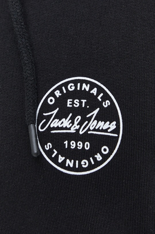 Bavlnená mikina Jack & Jones 12205081.Black čierna