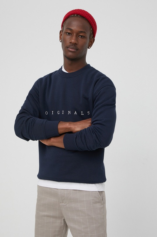 Jack & Jones bluza aplikacja granatowy 12204796.NavyBlazer