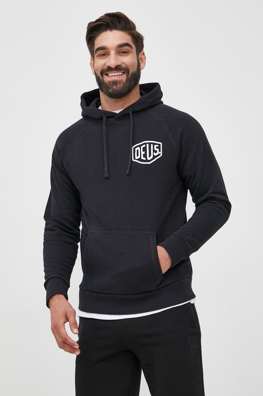 Deus Ex Machina bluza bawełniana nadruk czarny T.DMW48675C