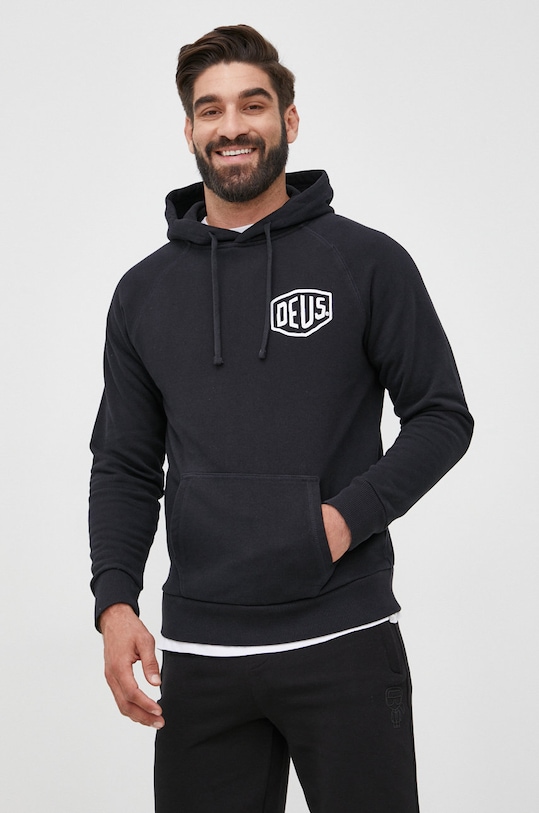 Deus Ex Machina bluza bawełniana nadruk czarny T.DMW48675C
