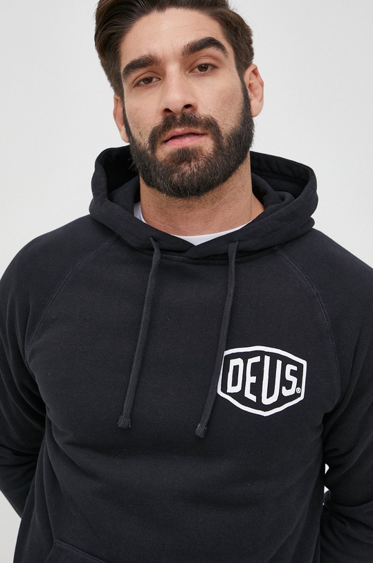 Deus Ex Machina bluza bawełniana czarny T.DMW48675C
