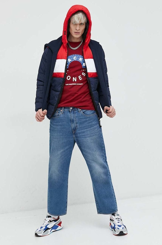 Mikina Premium by Jack&Jones Archie 12216335.NavyBlazer námořnická modř AA00