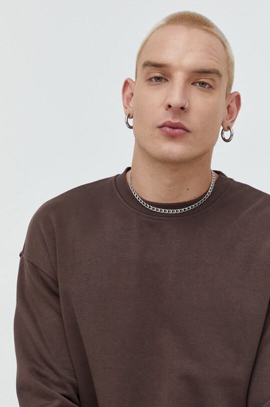 Jack & Jones bluza JORBRINK brązowy 12186363.SealBrown