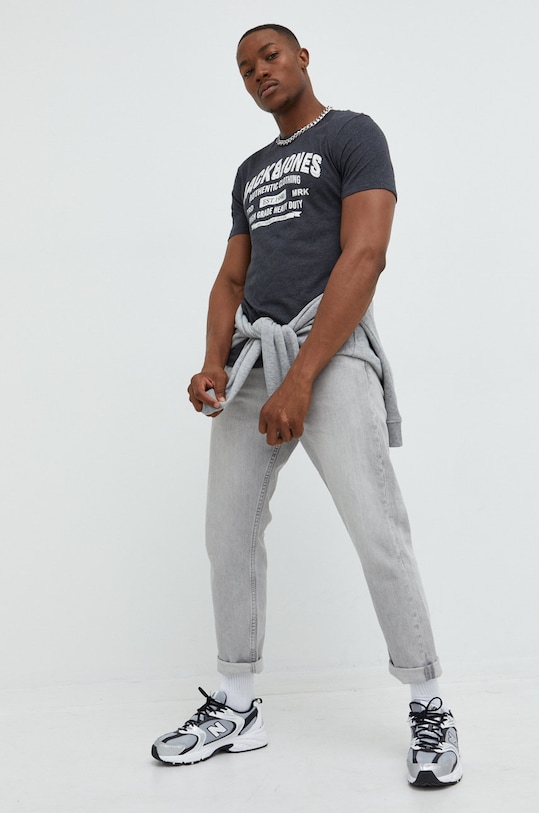 Jack & Jones bluza JORBRINK 12186375.LightGreyM szary AA00