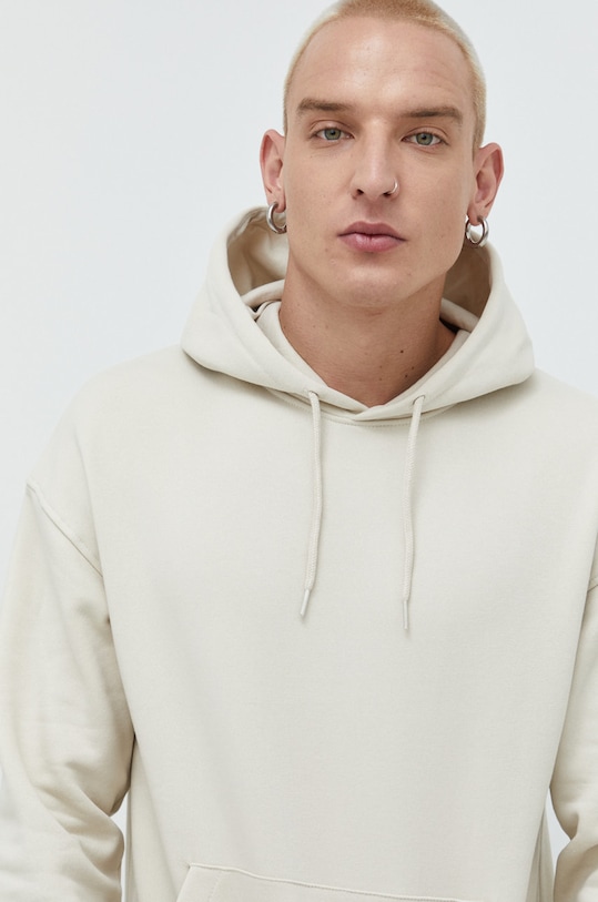 Jack & Jones bluza JORBRINK z kapturem beżowy 12186375.Moonbeam